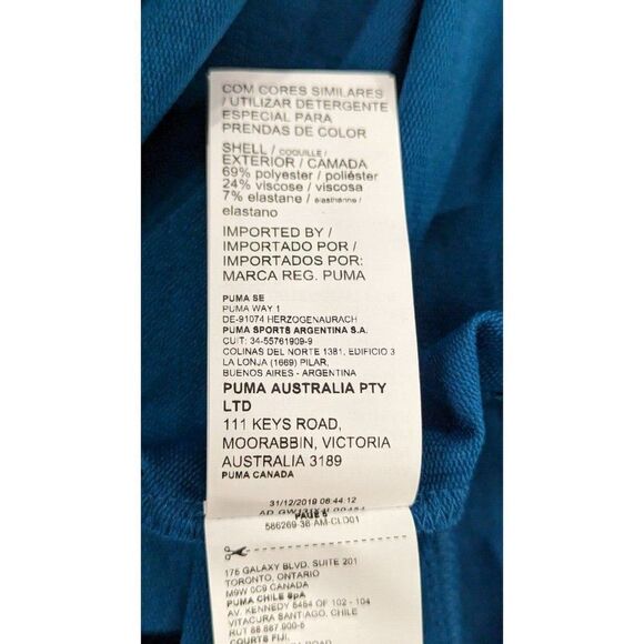 Puma Womens Size 2X Digi Blue Relaxed Fit Long Sleeve Modern Sports Hoodie - Picture 13 of 13